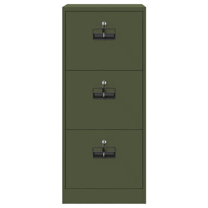 vidaXL Aktenschrank Olive Grün 44 x 50 x 106,5 cm Kaltgewalzter Stahl