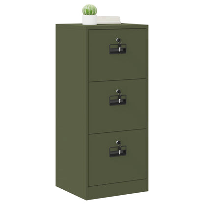 vidaXL Aktenschrank Olive Grün 44 x 50 x 106,5 cm Kaltgewalzter Stahl