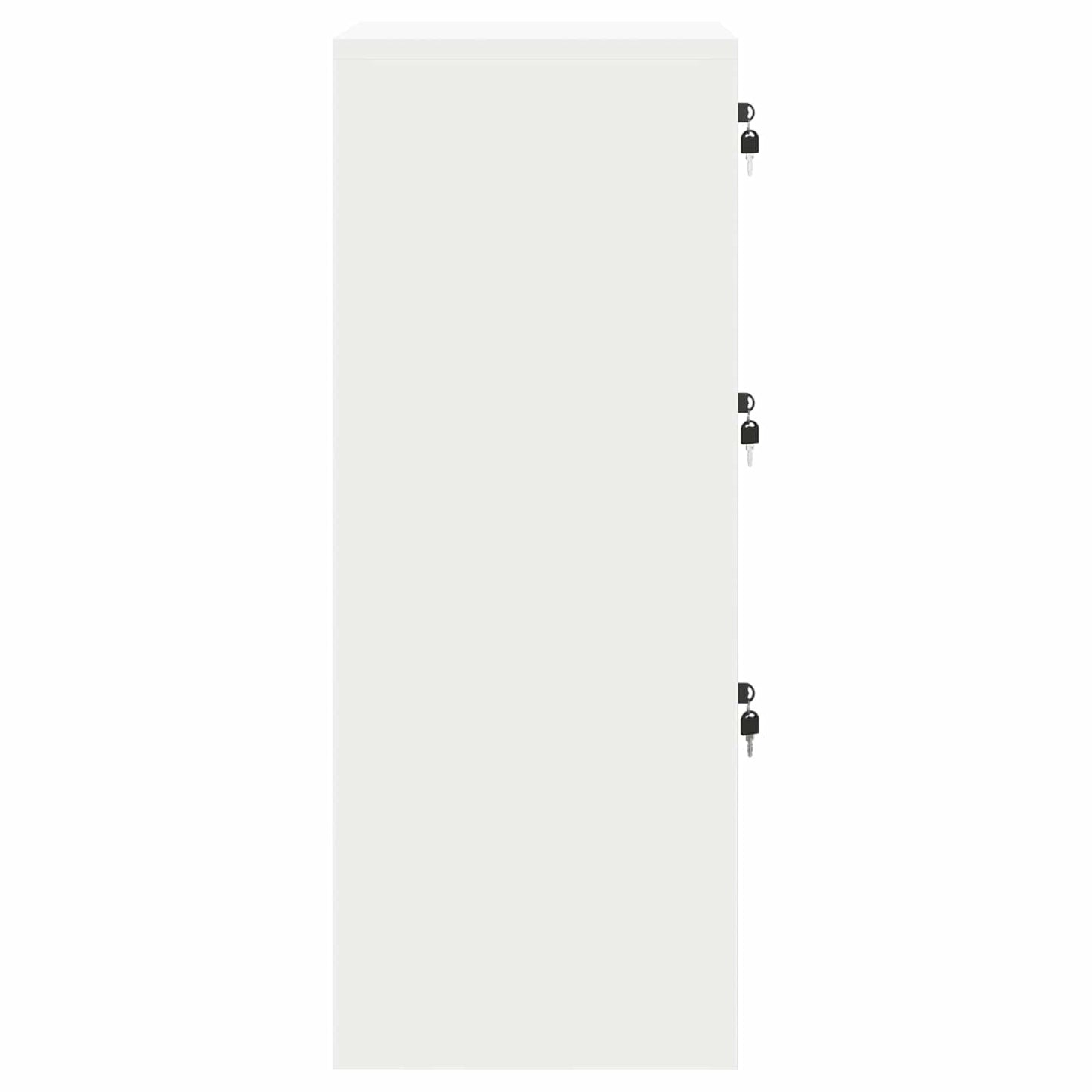 vidaXL Aktenschrank Weiß 44 x 50 x 106,5 cm Kaltgewalzter Stahl
