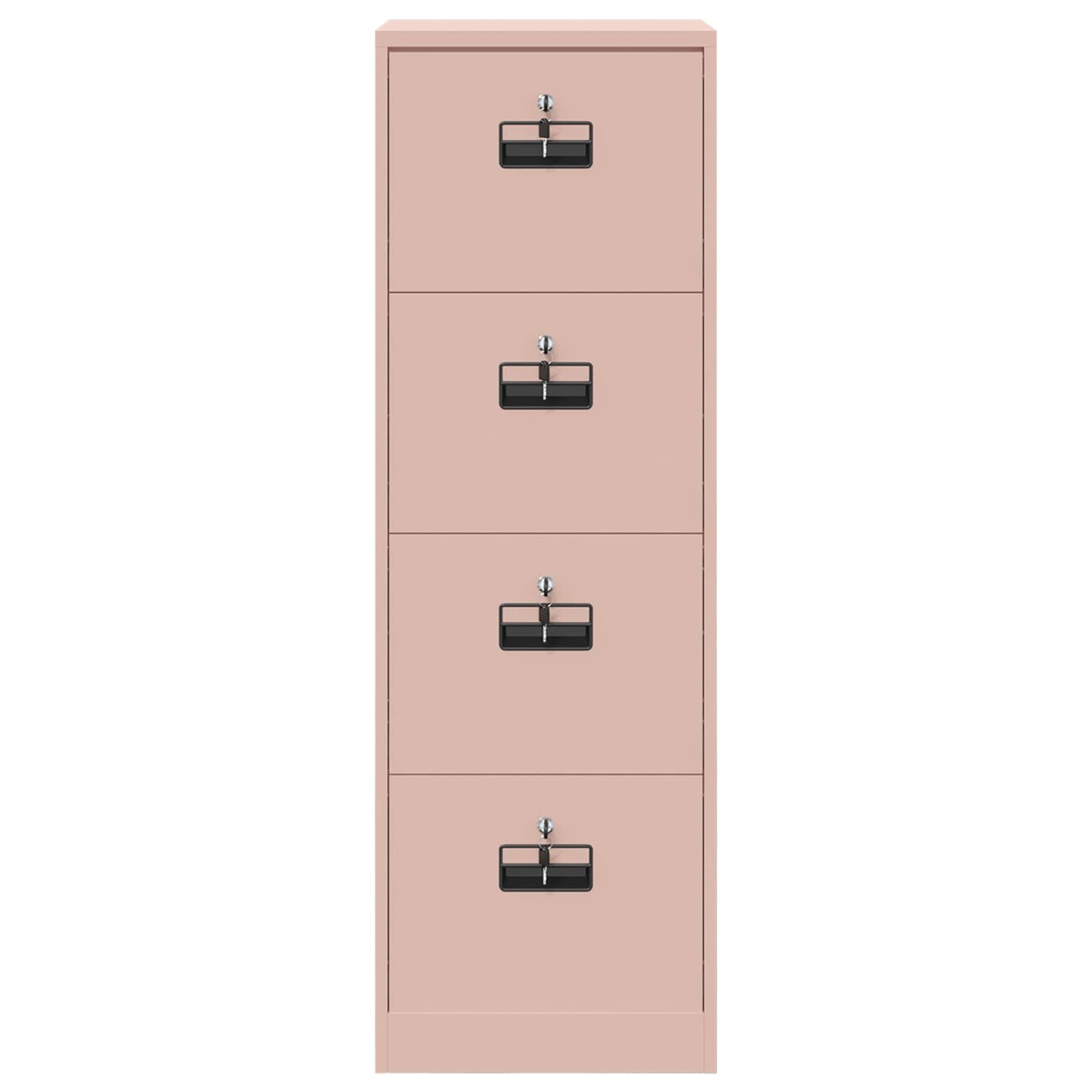 vidaXL Aktenschrank Rosa 44 x 50 x 106,5 cm Kaltgewalzter Stahl
