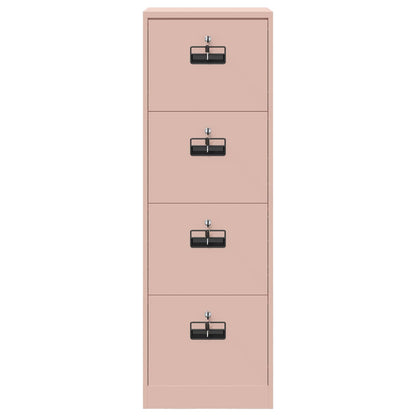 vidaXL Aktenschrank Rosa 44 x 50 x 106,5 cm Kaltgewalzter Stahl