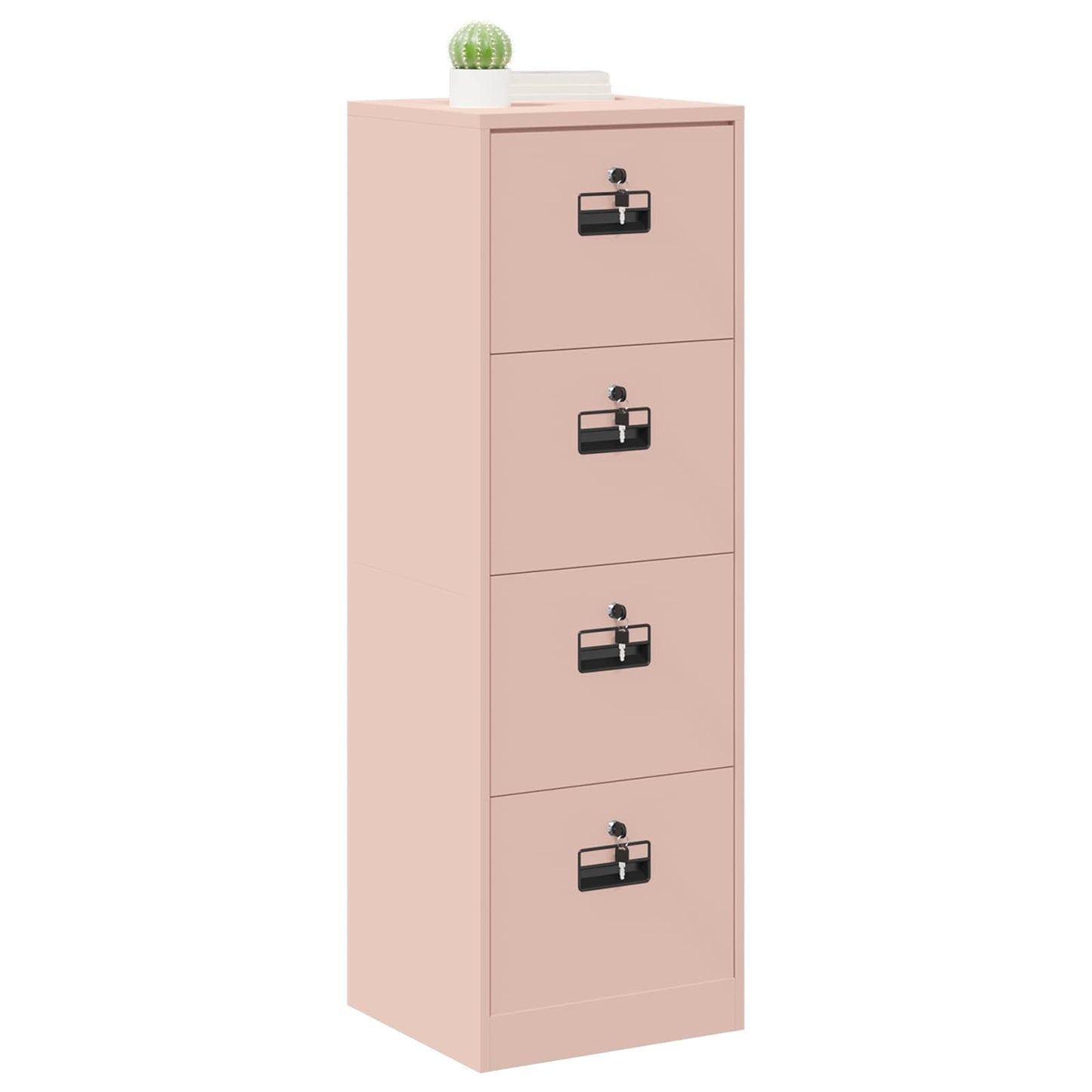 vidaXL Aktenschrank Rosa 44 x 50 x 106,5 cm Kaltgewalzter Stahl