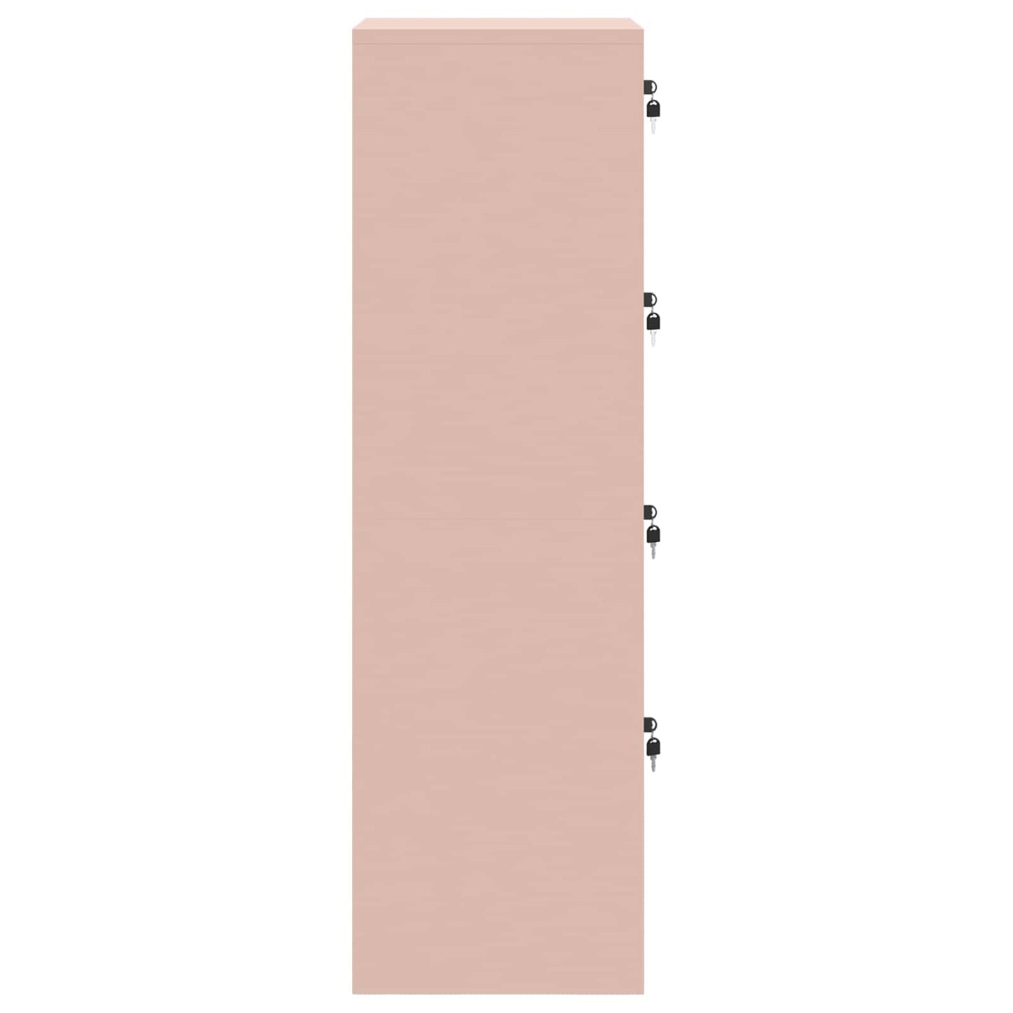 vidaXL Aktenschrank Rosa 44 x 50 x 106,5 cm Kaltgewalzter Stahl