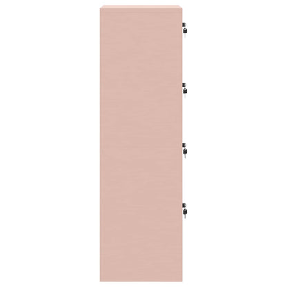 vidaXL Aktenschrank Rosa 44 x 50 x 106,5 cm Kaltgewalzter Stahl