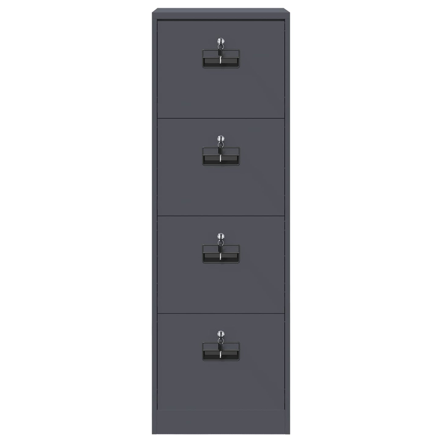 vidaXL Aktenschrank Anthrazit 44 x 50 x 106,5 cm Kaltgewalzter Stahl