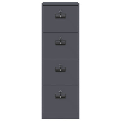 vidaXL Aktenschrank Anthrazit 44 x 50 x 106,5 cm Kaltgewalzter Stahl