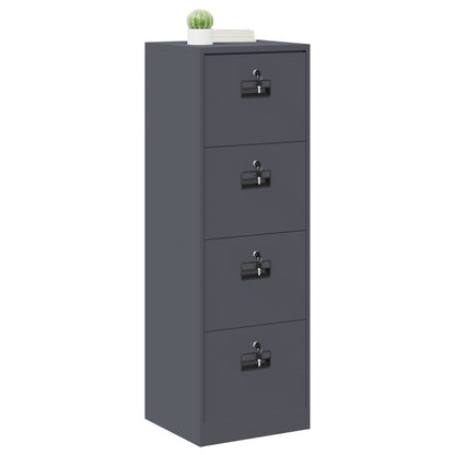 vidaXL Aktenschrank Anthrazit 44 x 50 x 106,5 cm Kaltgewalzter Stahl