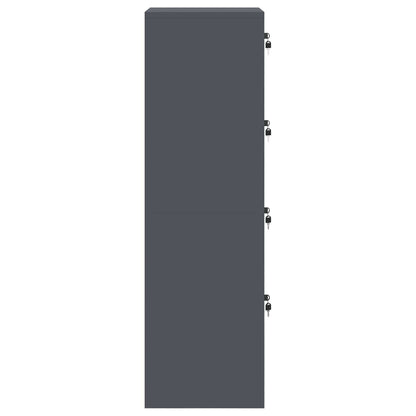 vidaXL Aktenschrank Anthrazit 44 x 50 x 106,5 cm Kaltgewalzter Stahl