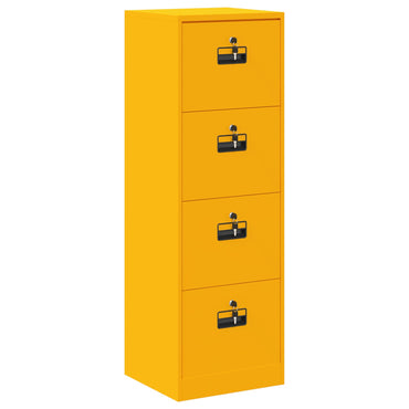 vidaXL Aktenschrank Senfgelb 44 x 50 x 106,5 cm Kaltgewalzter Stahl