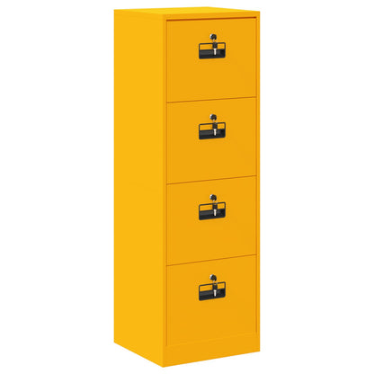 vidaXL Aktenschrank Senfgelb 44 x 50 x 106,5 cm Kaltgewalzter Stahl