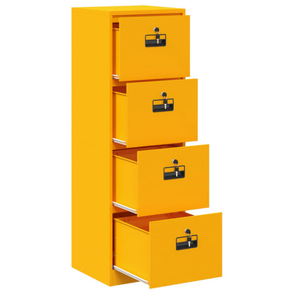 vidaXL Aktenschrank Senfgelb 44 x 50 x 106,5 cm Kaltgewalzter Stahl