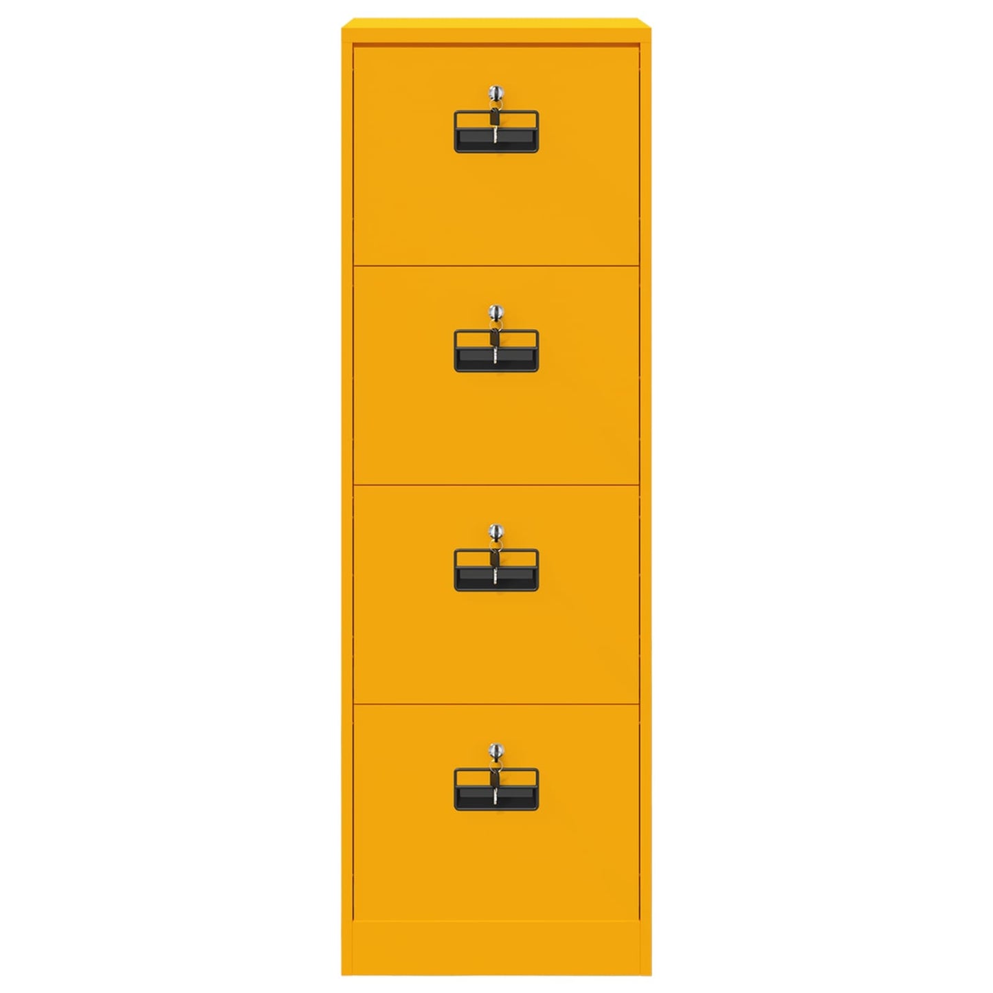 vidaXL Aktenschrank Senfgelb 44 x 50 x 106,5 cm Kaltgewalzter Stahl