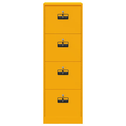 vidaXL Aktenschrank Senfgelb 44 x 50 x 106,5 cm Kaltgewalzter Stahl