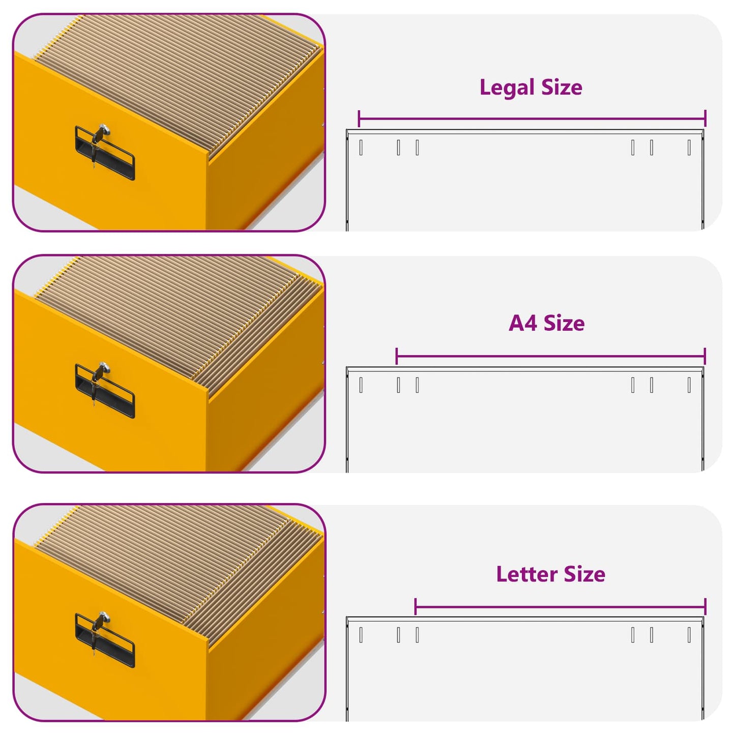 vidaXL Aktenschrank Senfgelb 44 x 50 x 106,5 cm Kaltgewalzter Stahl