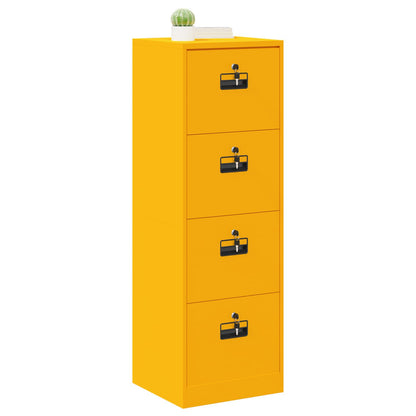 vidaXL Aktenschrank Senfgelb 44 x 50 x 106,5 cm Kaltgewalzter Stahl