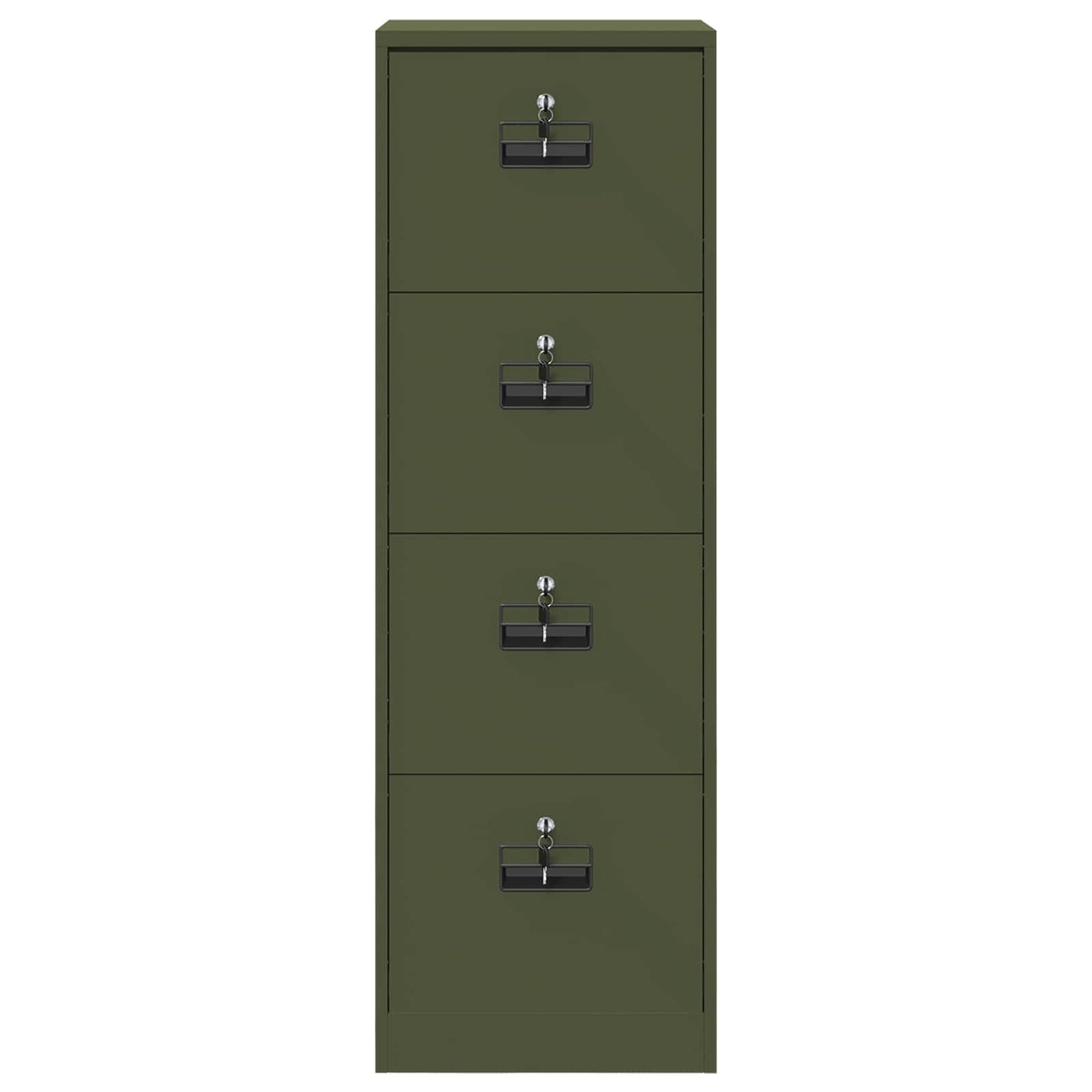 vidaXL Aktenschrank Olive Grün 44 x 50 x 106,5 cm Kaltgewalzter Stahl