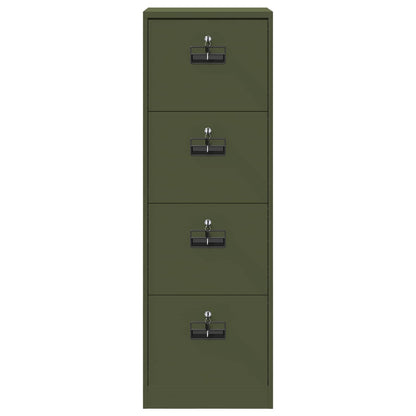 vidaXL Aktenschrank Olive Grün 44 x 50 x 106,5 cm Kaltgewalzter Stahl