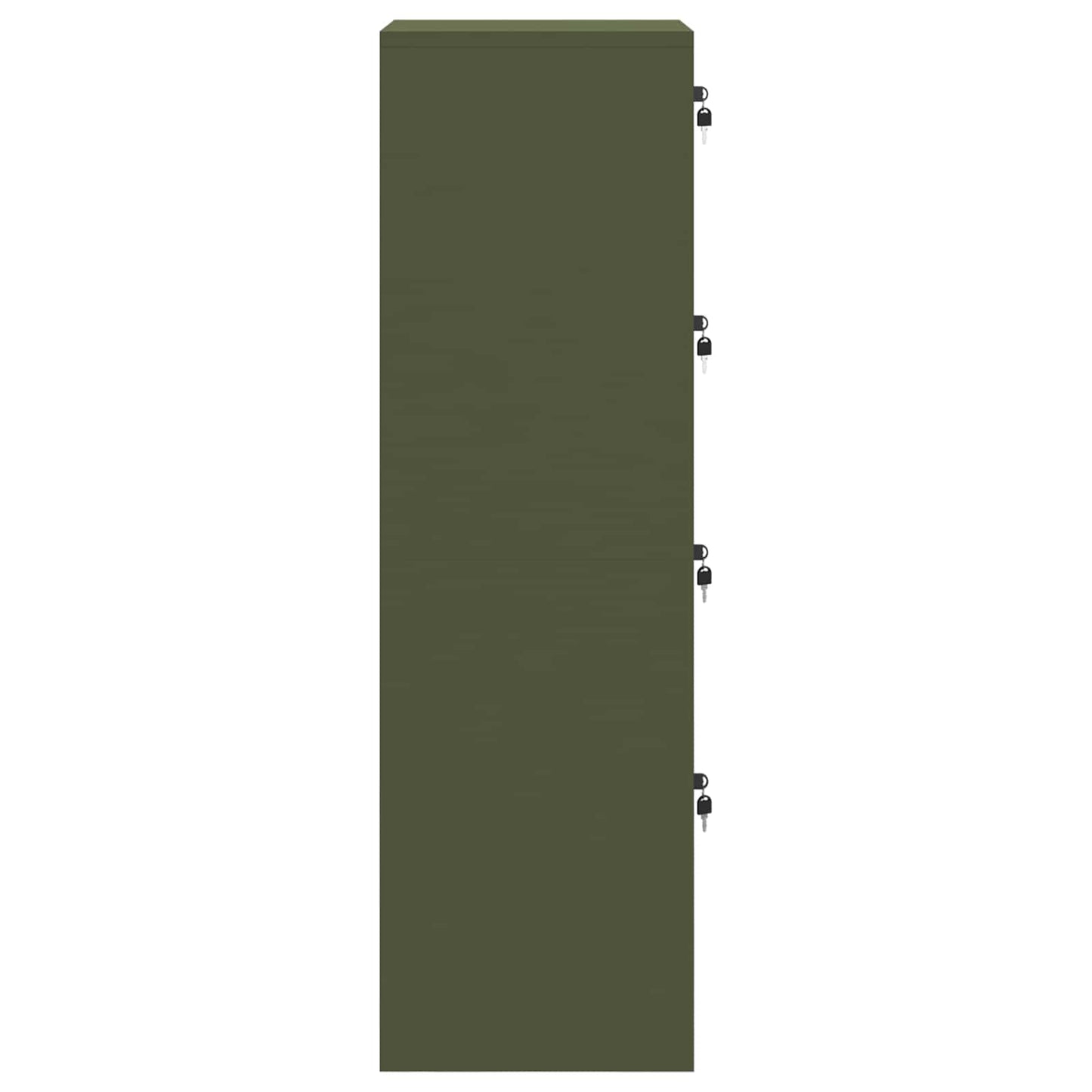 vidaXL Aktenschrank Olive Grün 44 x 50 x 106,5 cm Kaltgewalzter Stahl
