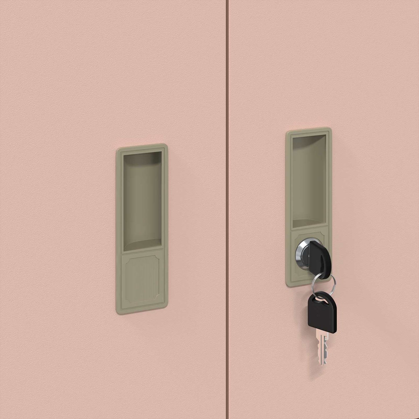 Aufbewahrungsschrank Rosa 90 x 40 x 40 cm Stahl