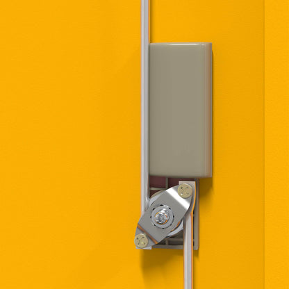 Aufbewahrungsschrank Senfgelb 90 x 40 x 40 cm Stahl