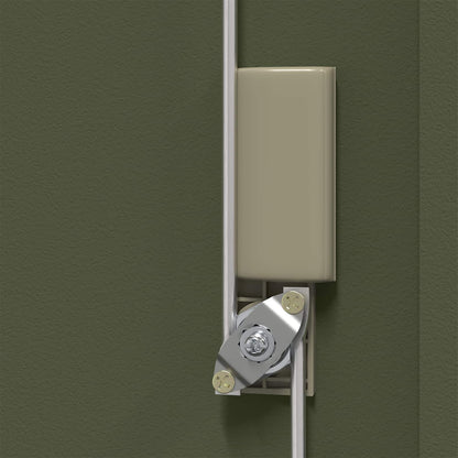 Aufbewahrungsschrank Olive Grün 90 x 40 x 40 cm Stahl