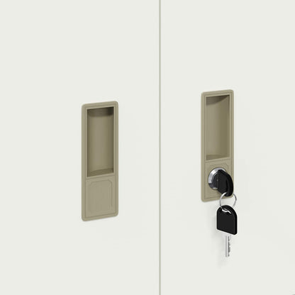 Aufbewahrungsschrank Weiß 90 x 40 x 40 cm Stahl