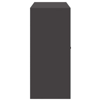 Aufbewahrungsschrank Schwarz 90 x 40 x 90 cm Stahl