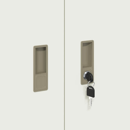 Aufbewahrungsschrank Weiß 90 x 40 x 90 cm Stahl