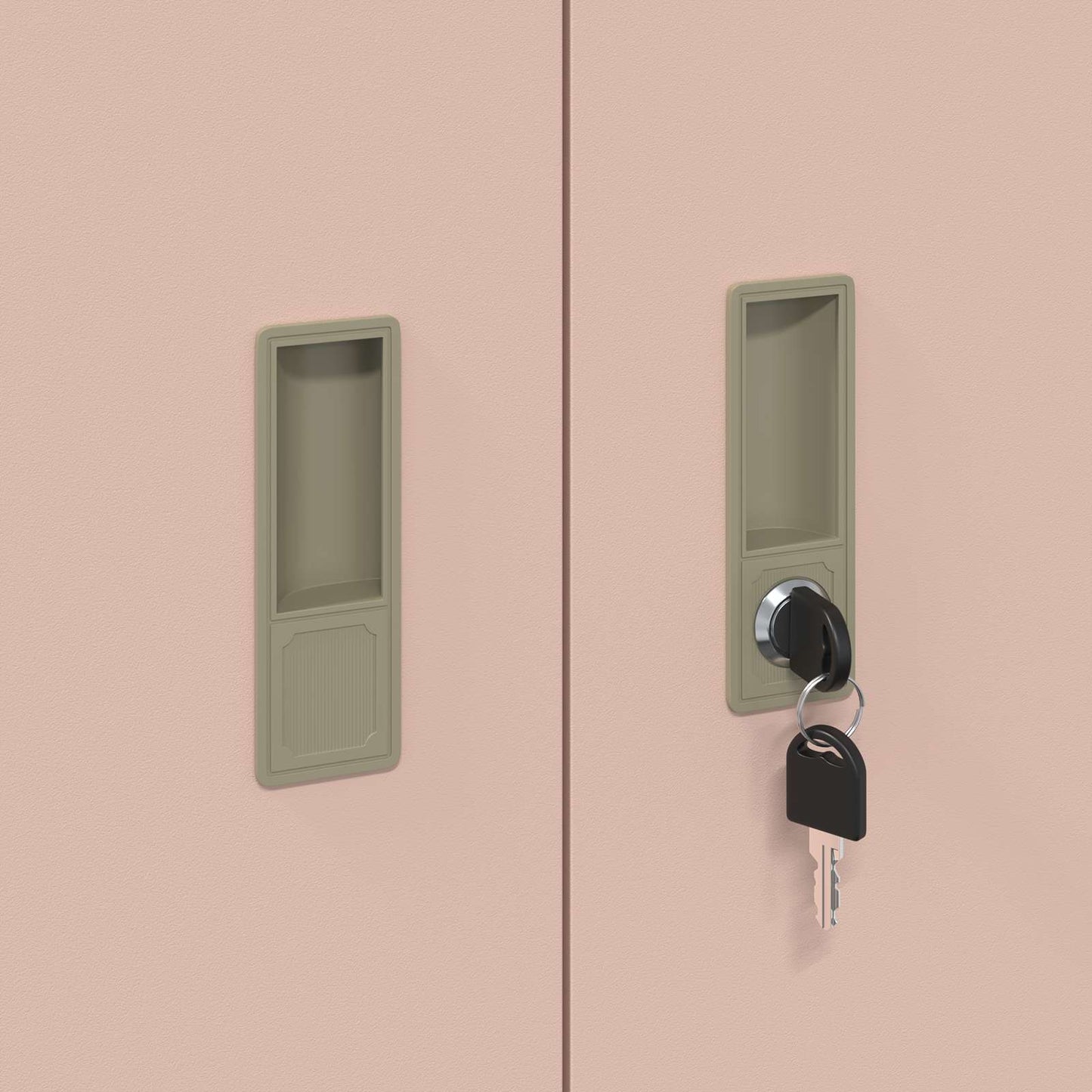 Aufbewahrungsschrank Rosa 90 x 40 x 105 cm Stahl