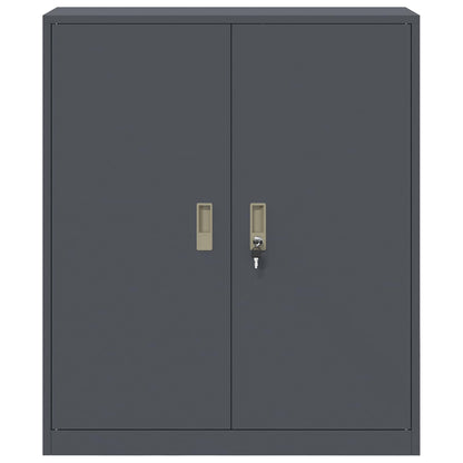Aufbewahrungsschrank Anthrazit 90 x 40 x 105 cm Stahl