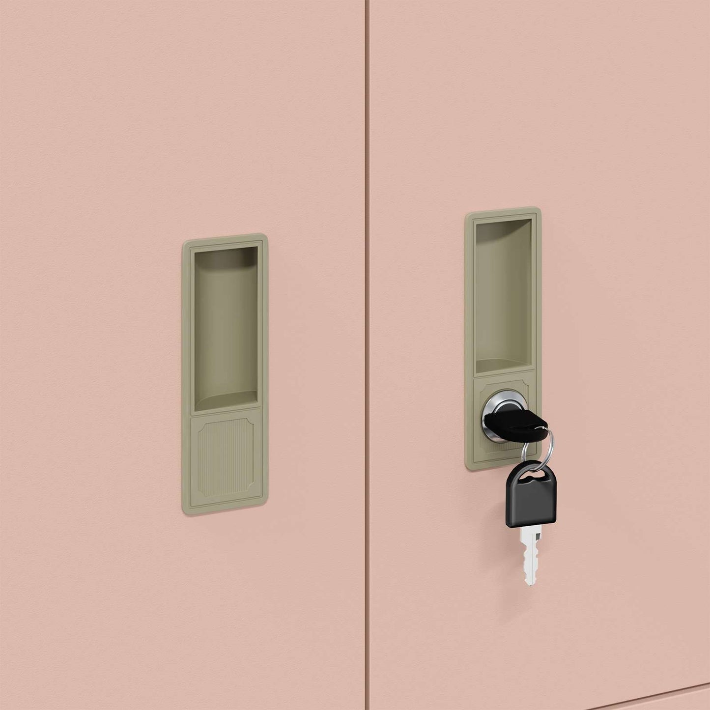 Aufbewahrungsschrank Rosa 80 x 40 x 40 cm Stahl