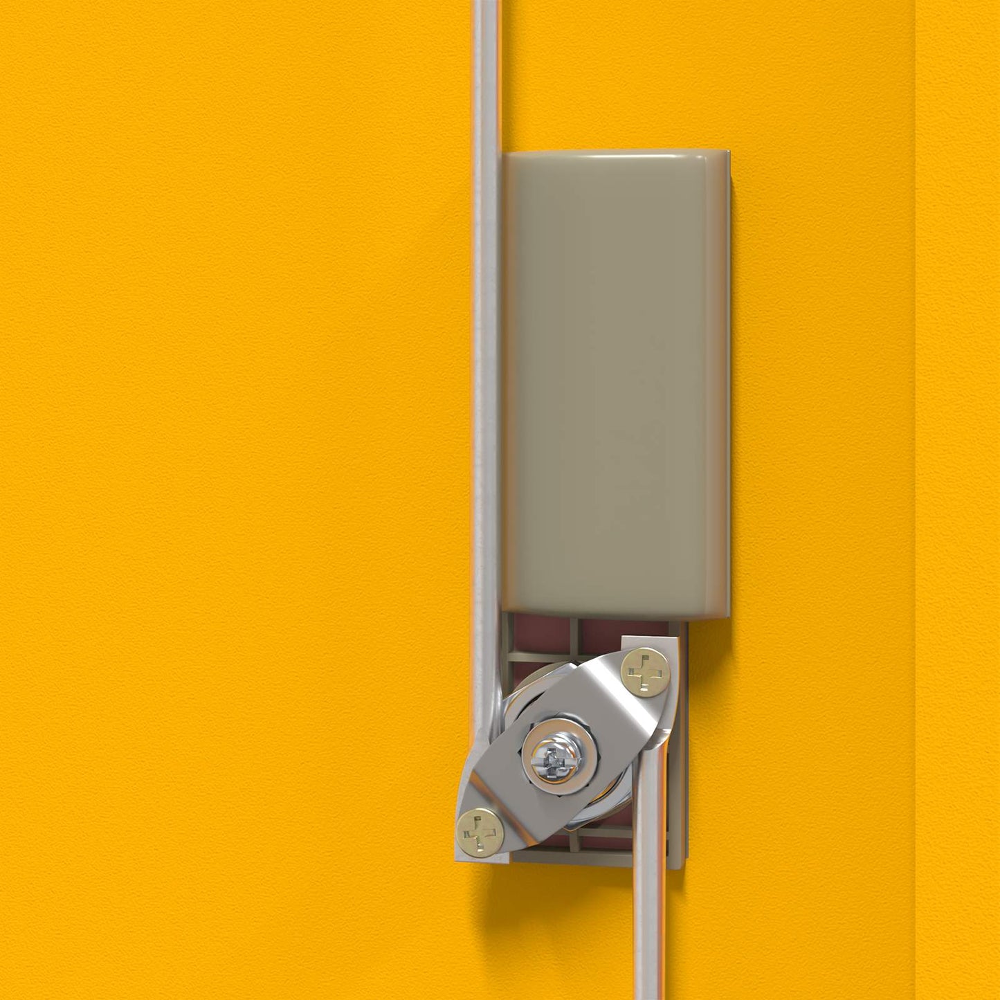 Aufbewahrungsschrank Senfgelb 80 x 40 x 40 cm Stahl