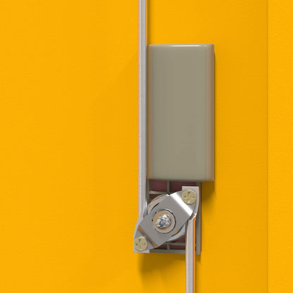 Aufbewahrungsschrank Senfgelb 80 x 40 x 40 cm Stahl