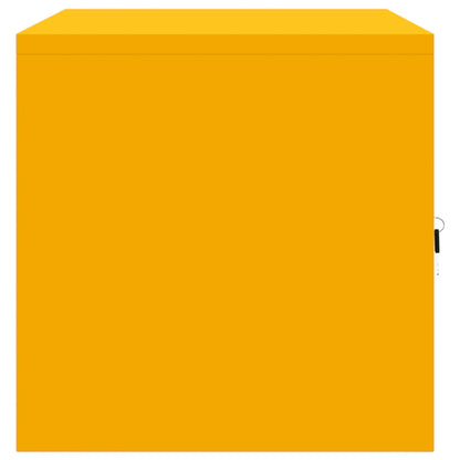 Aufbewahrungsschrank Senfgelb 80 x 40 x 40 cm Stahl