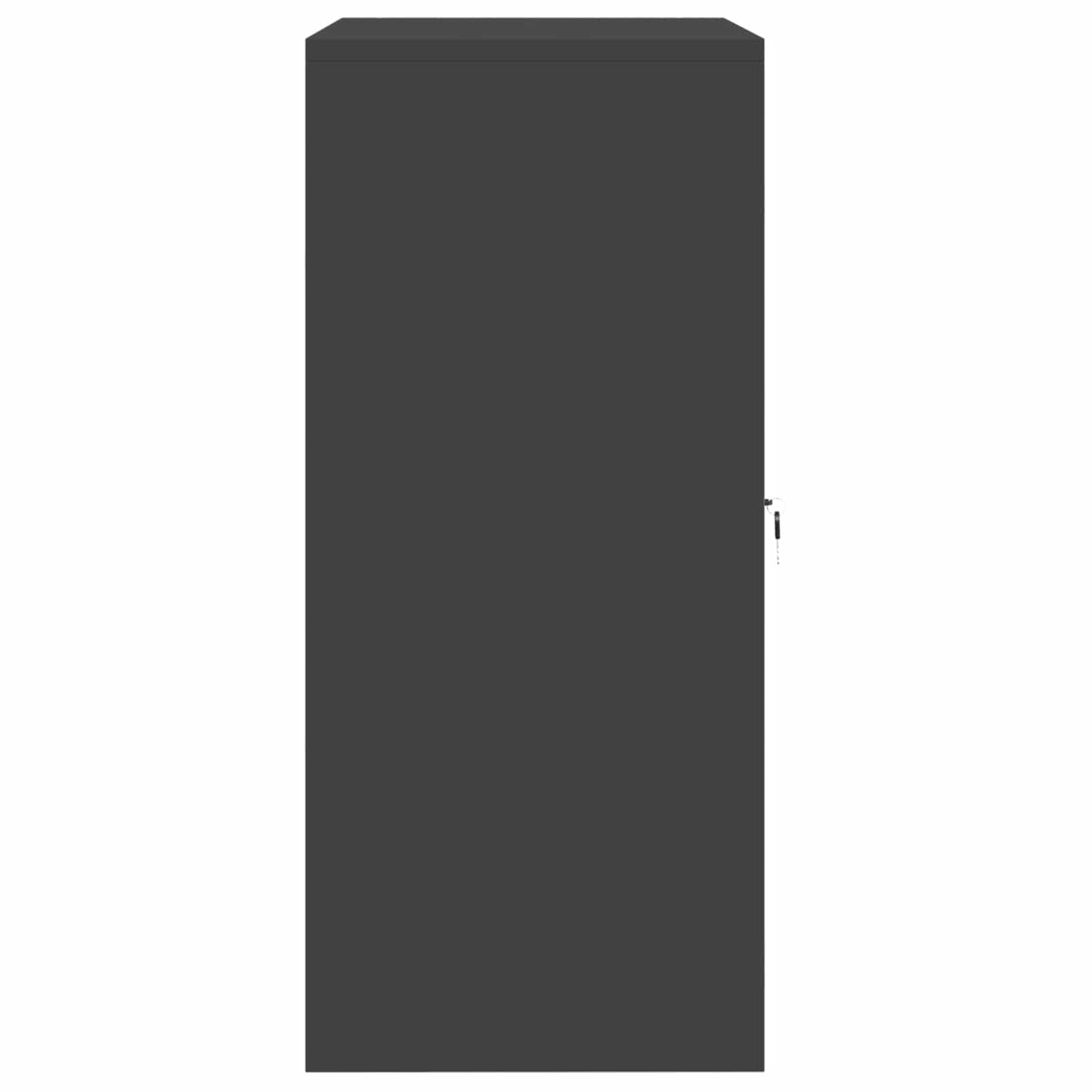 Aufbewahrungsschrank Schwarz 80 x 40 x 90 cm Stahl