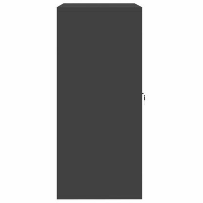 Aufbewahrungsschrank Schwarz 80 x 40 x 90 cm Stahl