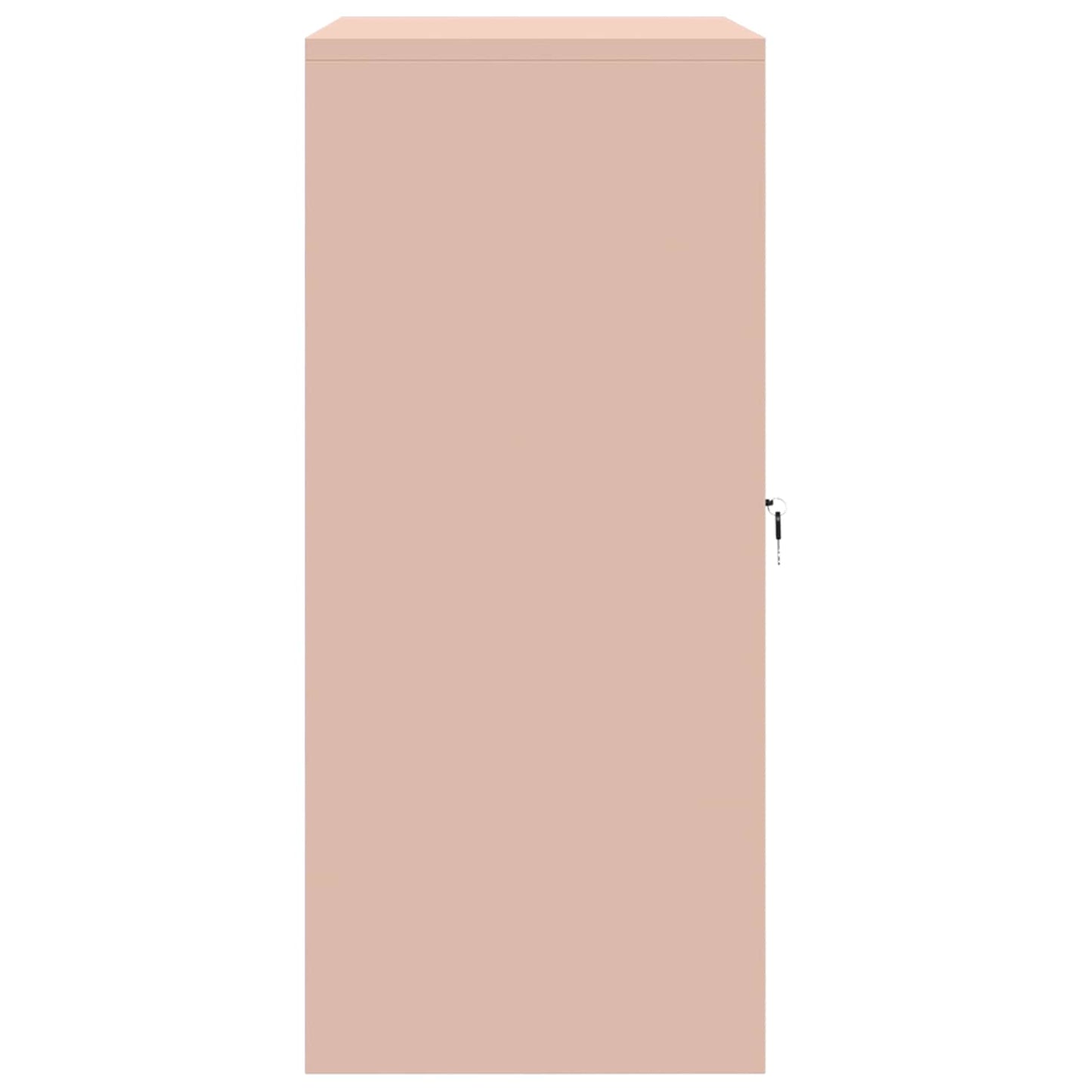 Aufbewahrungsschrank Rosa 80 x 40 x 90 cm Stahl
