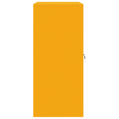 Aufbewahrungsschrank Senfgelb 80 x 40 x 90 cm Stahl