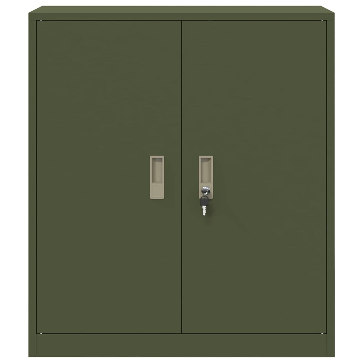 Aufbewahrungsschrank Olive Grün 80 x 40 x 90 cm Stahl