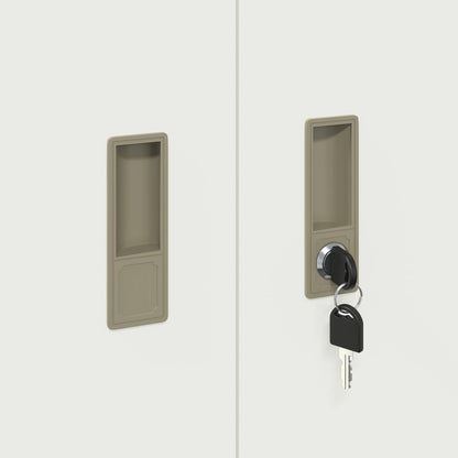 Aufbewahrungsschrank Weiß 80 x 40 x 90 cm Stahl