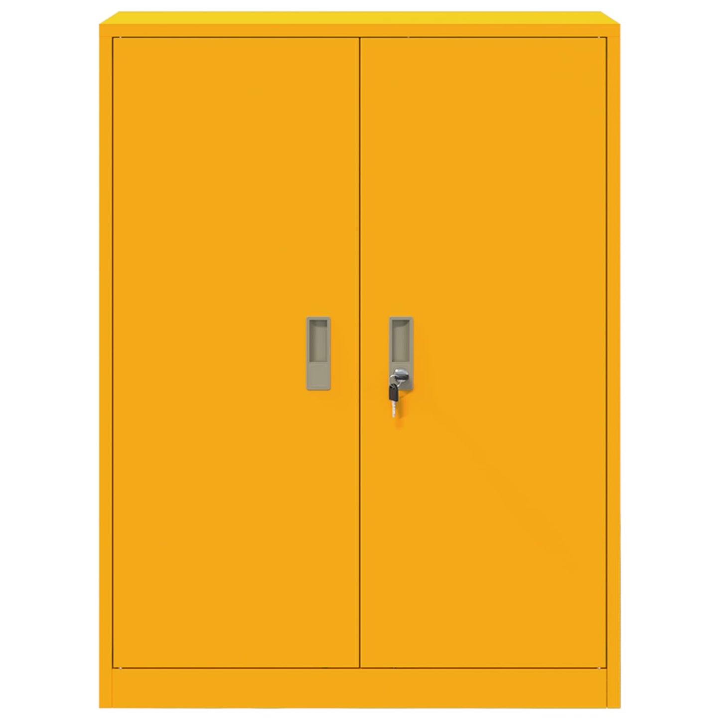 Aufbewahrungsschrank Senfgelb 80 x 40 x 105 cm Stahl