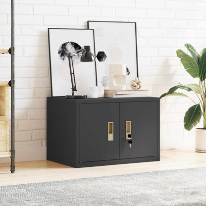 Aufbewahrungsschrank Schwarz 60 x 40 x 40 cm Stahl