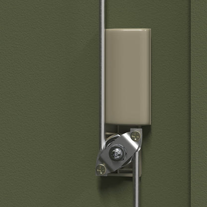 Aufbewahrungsschrank Olive Grün 60 x 40 x 70 cm Stahl