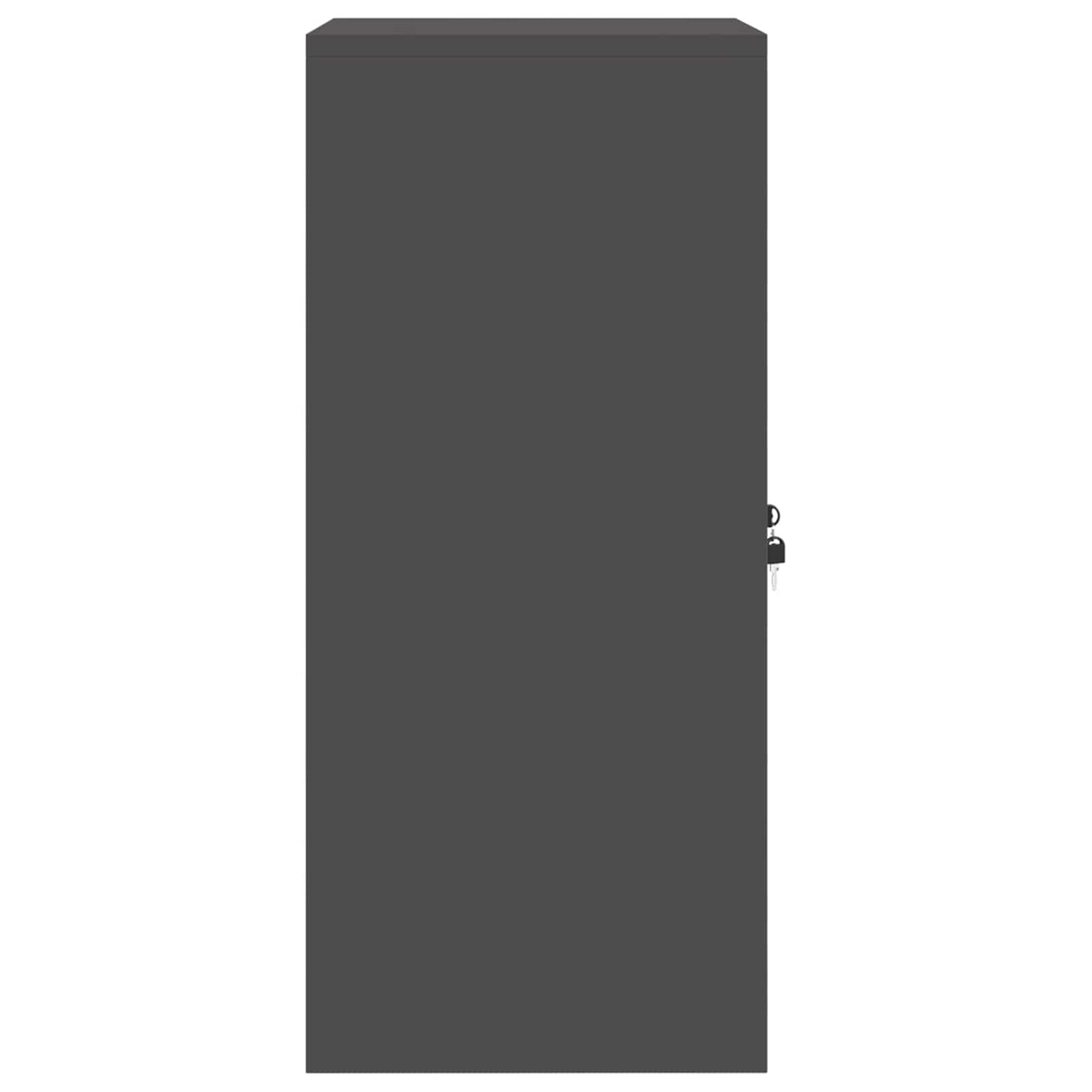 Aufbewahrungsschrank Schwarz 60 x 40 x 90 cm Stahl