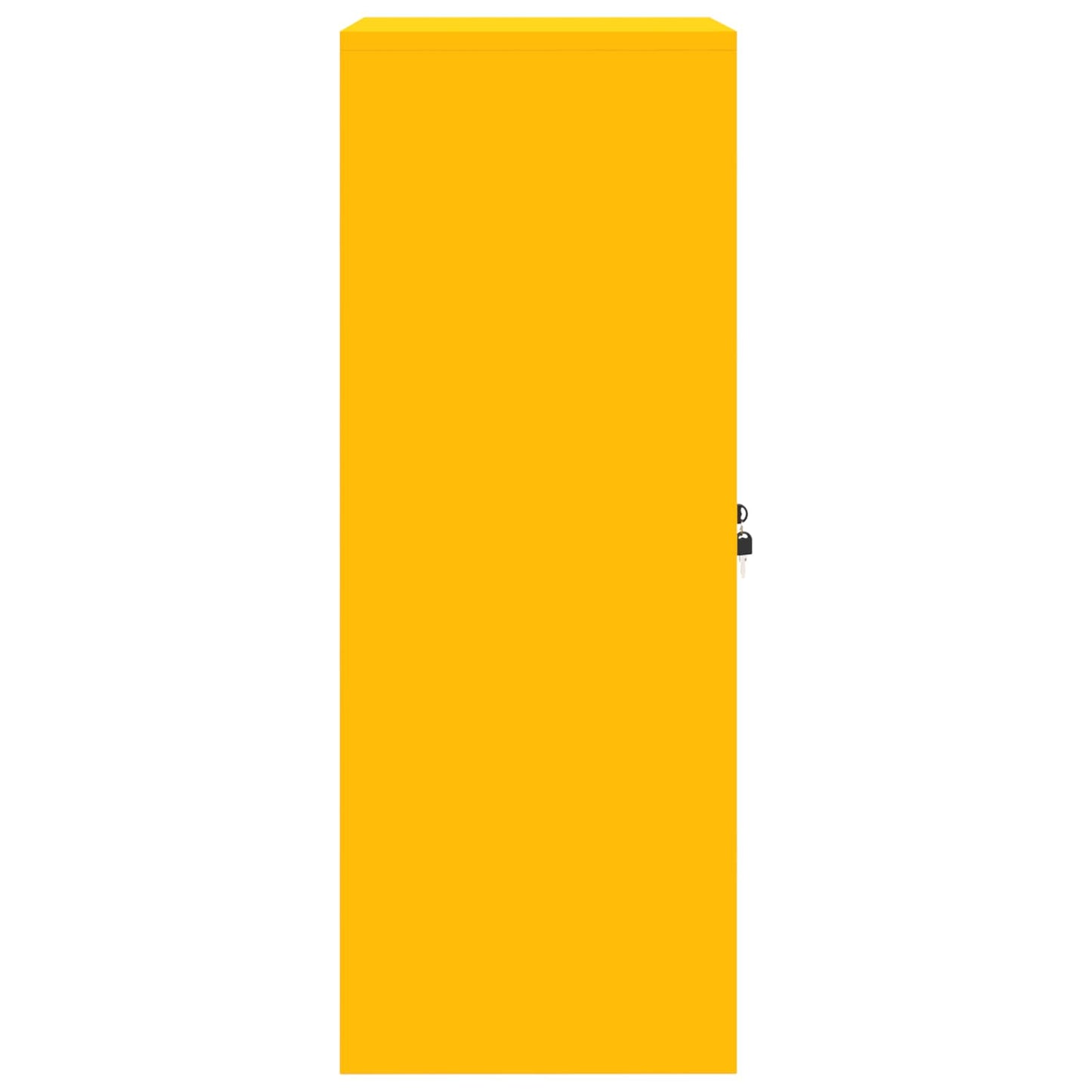 Aufbewahrungsschrank Senfgelb 60 x 40 x 105 cm Stahl