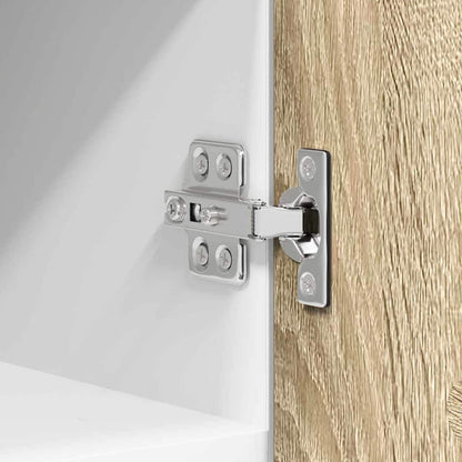 vidaXL Hängeschrank mit Speicher Sonoma-Eiche und Weiß 30 x 31 x 40 cm
