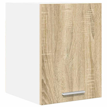 vidaXL Hängeschrank mit Speicher Sonoma-Eiche und Weiß 30 x 31 x 40 cm