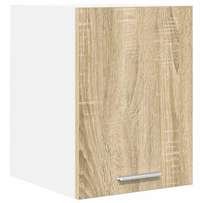 vidaXL Hängeschrank mit Speicher Sonoma-Eiche und Weiß 30 x 31 x 40 cm