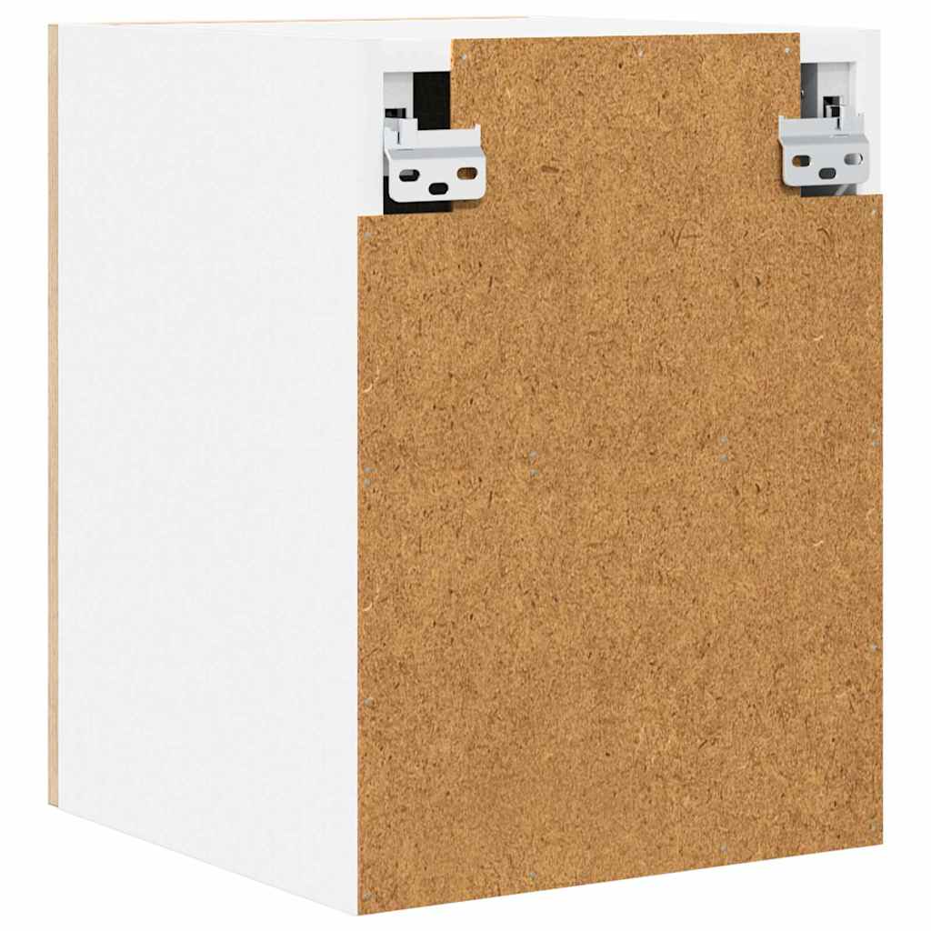 vidaXL Hängeschrank mit Speicher Sonoma-Eiche und Weiß 30 x 31 x 40 cm