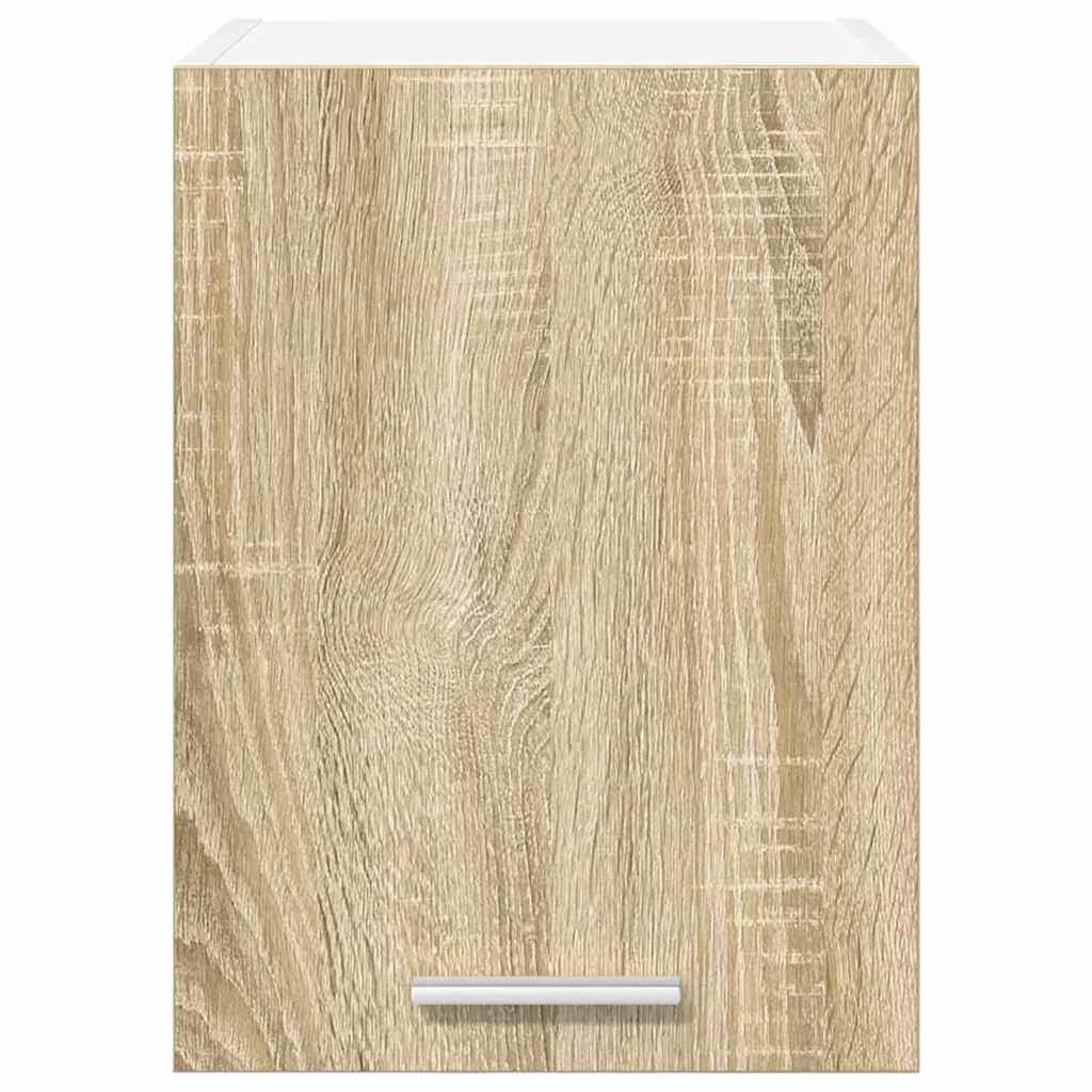 vidaXL Hängeschrank mit Speicher Sonoma-Eiche und Weiß 30 x 31 x 40 cm